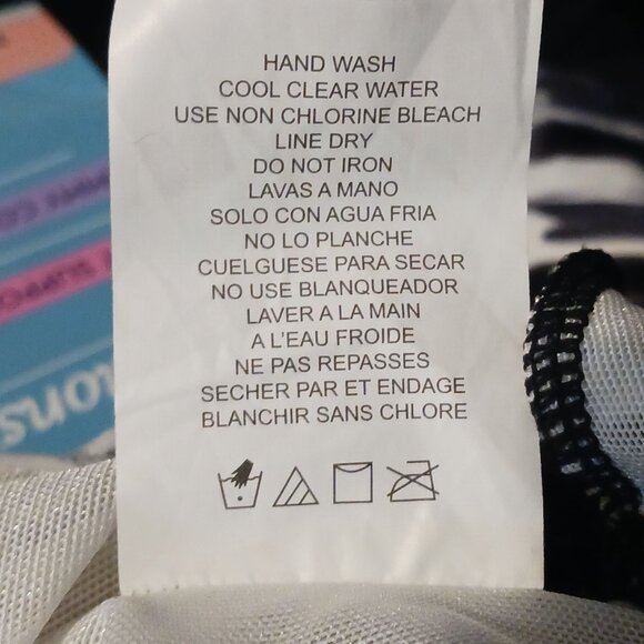 NEW Swim Solutions Tiered One-Piece Swimsuit in Nuetral Multi,‎ Size 10 - Picture 8 of 11